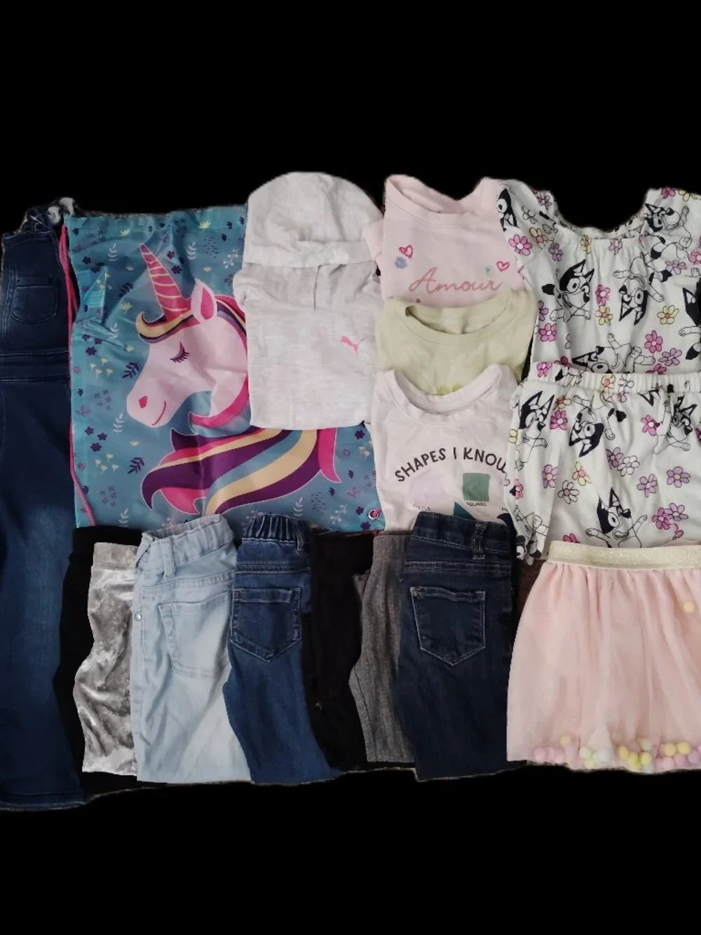 HUGE LOT OF CLOTHES TOPS JEANS OUTFITS JANIE AND JACK DISNEY NIKE~GIRLS SIZE 3T